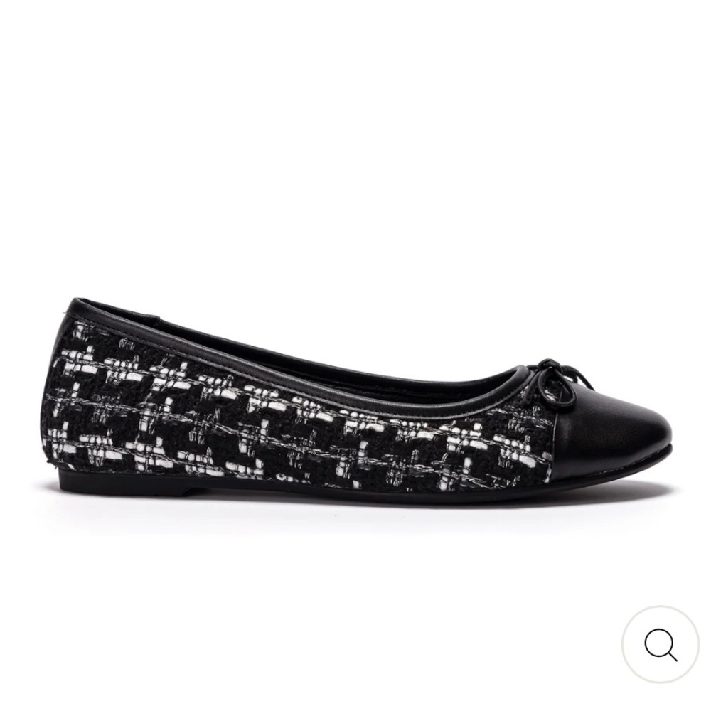 Like new! soho collective Fiona Tweed Ballerina Flats, sz 38 - Picture 1 of 11